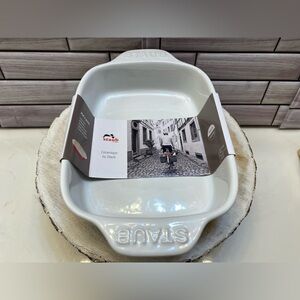 Staub ❤️Stoneware Baking Dish 0.6L White NWT